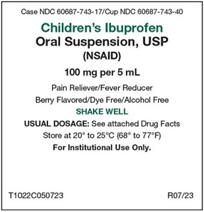 100 mg Per 5 mL Childrens Ibuprofen Oral Suspension Tray Labell (100 mg Per 5 mL Childrens Ibuprofen Oral Suspension Label)